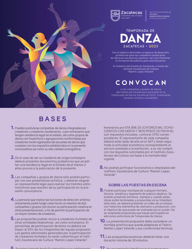 Temporada de Danza Zacatecas 2023
