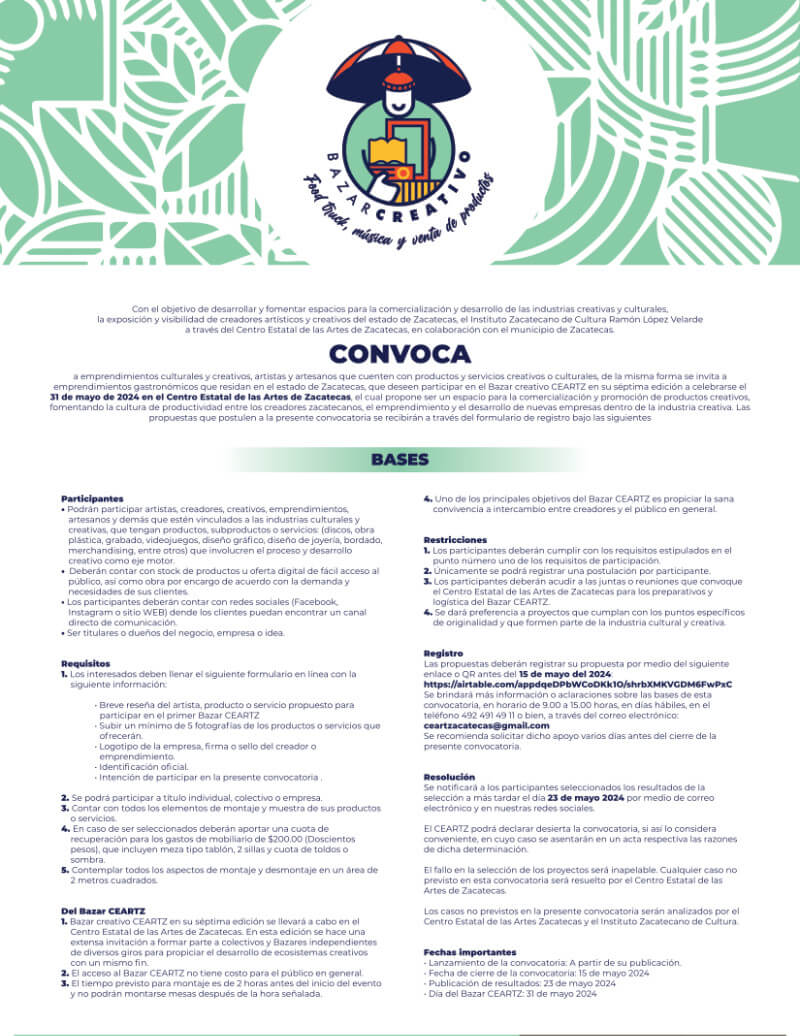 Bazar Creativo Mayo 2024
