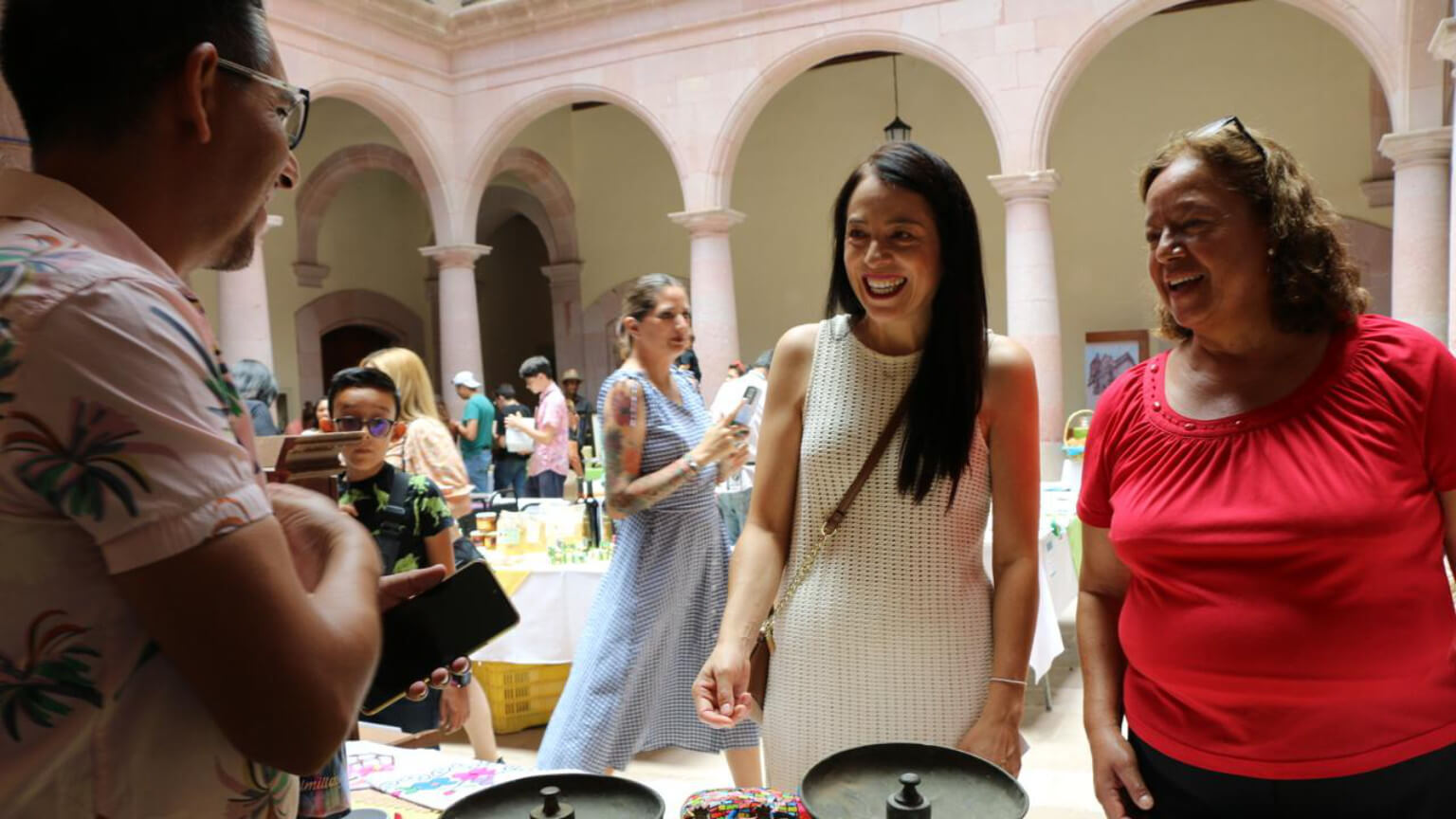El evento se desarrolló en el patio central del Museo