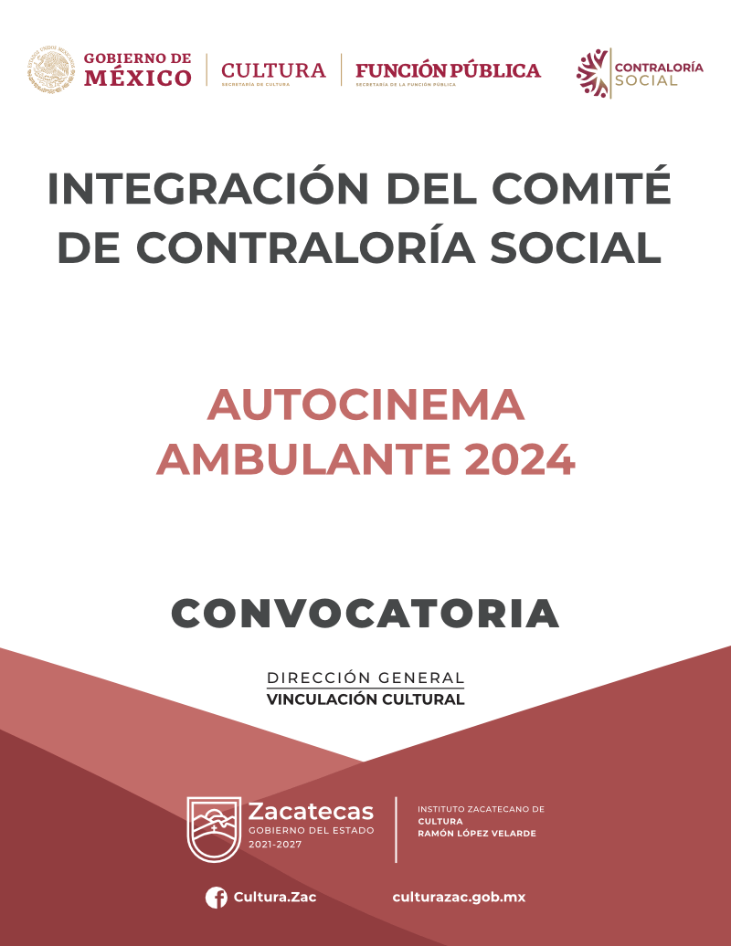 Integración del Comité de Contraloría Social (Autocinema Ambulante 2024)