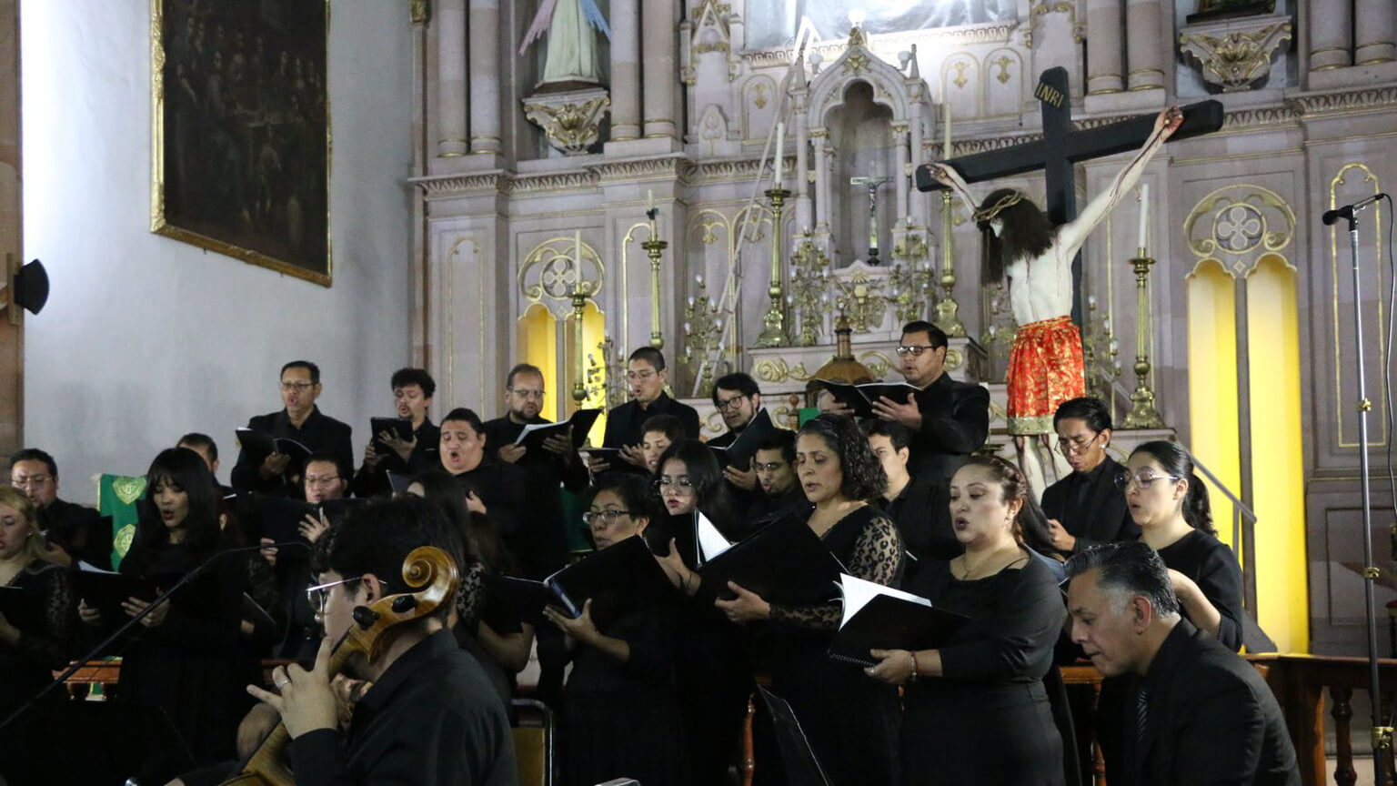 Se presentó en el Templo de Guadalupito, de la capital del estado