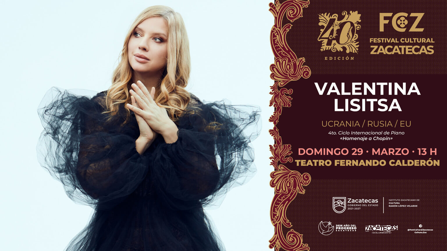 Valentina Lisitsa - Música - Agenda Cultural - Instituto