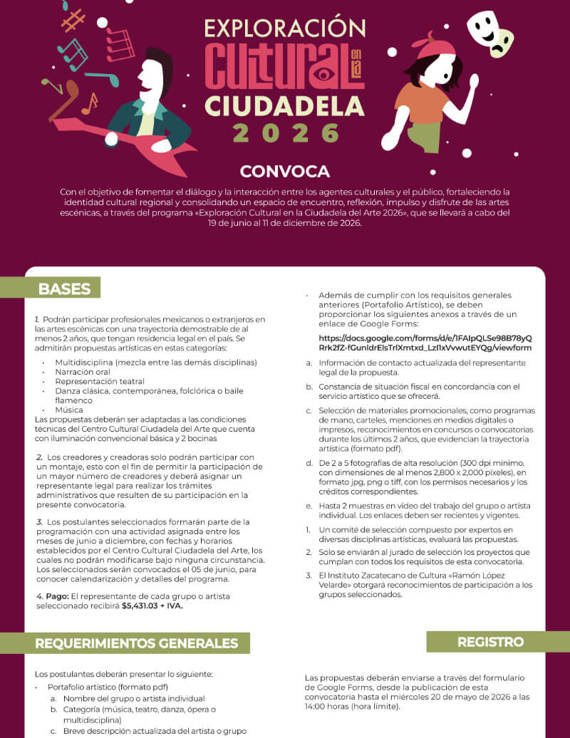 Exploración Cultural en la Ciudadela del Arte 2026